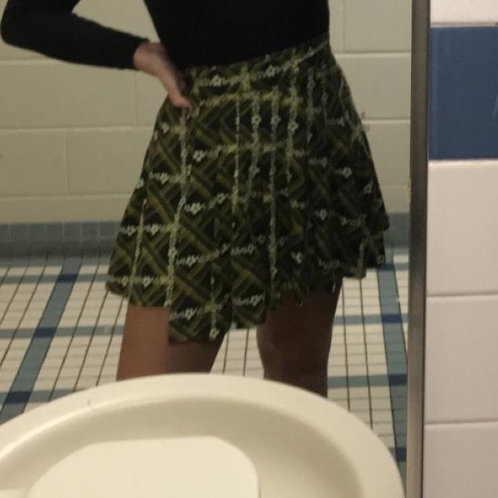floral skater skirt